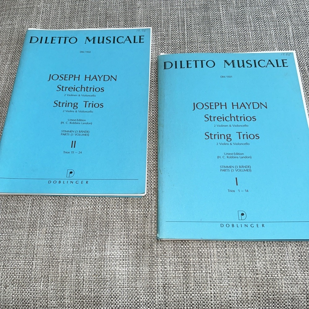 Joseph Haydn Streichtrios String Trios Volumes I & II Doblinger Diletto Musicale